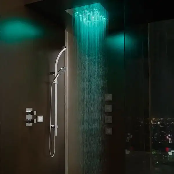 Душова лійка BOSSINI DREAM-RECTANGULAR 12 LED RGB для підвісної стелі 57x47сm, хром (H37455000030016)