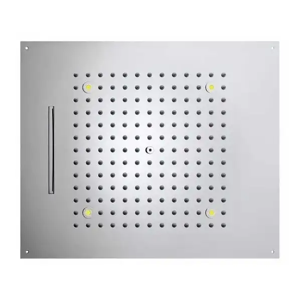 Верхній душ BOSSINI Dream / 2 дощ, каскад, 4RGB LED, для підвісної стелі 57x 47сm, хром (H38905000030016)