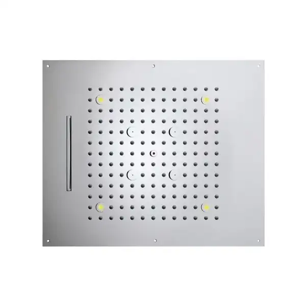 Верхній душ BOSSINI DREAM / 3 дощ, каскад, туман спрей, 4RGB LED, для  підвісної стелі 57x47сm, хром (H38935000030016)