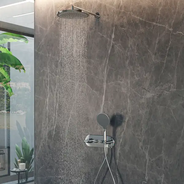 Верхній душ Bossini APICE D280 мм з кронштейном 350мм, хром (H70430H00030005) Верхній душ Bossini APICE D280 мм з кронштейном 350мм, хром (H70430H00030005)