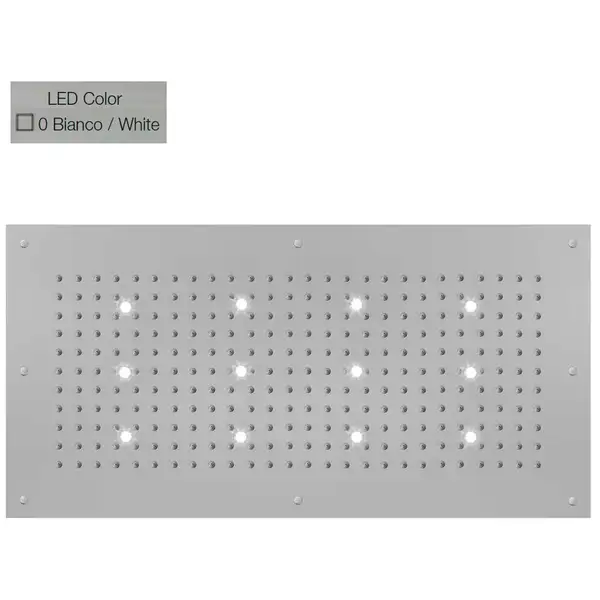 Верхній душ BOSSINI DREAM-XL RECTANGULAR, 12LED (білий), для підвісної стелі 100x50сm, хром (WI0382000030016)