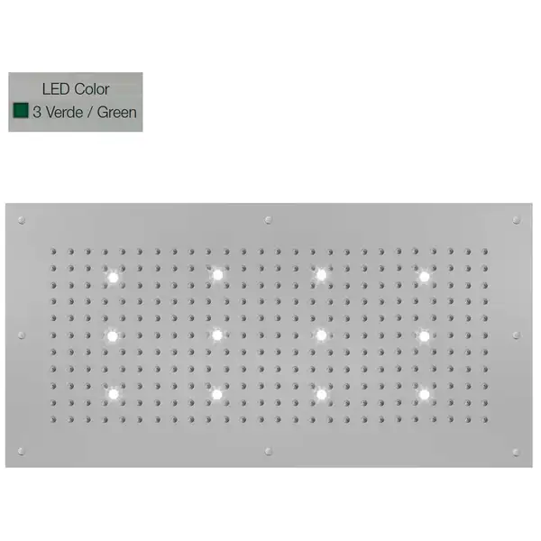 Верхній душ BOSSINI DREAM-XL RECTANGULAR, 12LED (зелений), для підвісної стелі 100x50сm, хром (WI0382000030316)