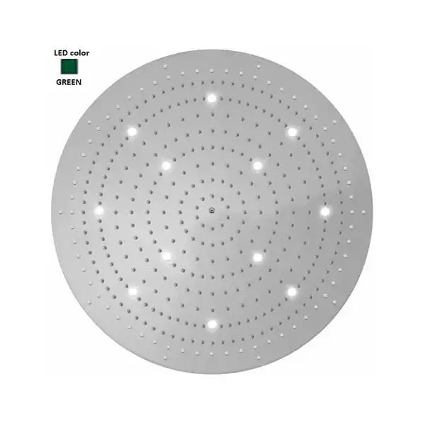 Верхній душ BOSSINI DREAM-XL OKI, 12LED (зелений), для підвісної стелі d100сm, хром (WI0384000030316)