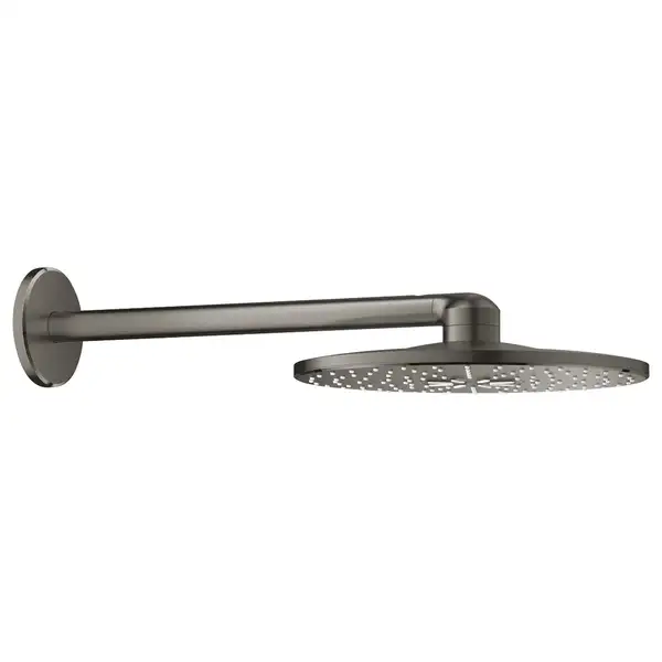 Верхний душ Ø 310 мм с душевым кронштейном 430 мм Grohe Rainshower SmartActive (цвет - графит тёмный матовый) (26475AL0) фото 1 Aquada.com.ua Верхний душ Ø 310 мм с душевым кронштейном 430 мм Grohe Rainshower SmartActive (цвет - графит тёмный матовый) (26475AL0) фото 1 Aquada.com.ua