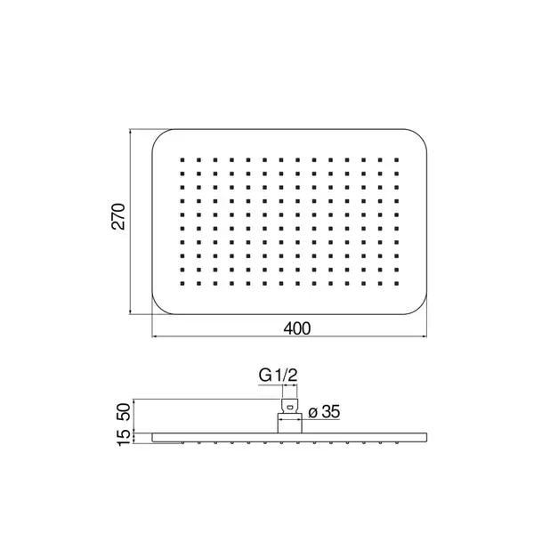 AD139/133CR Верхній душ, дощ, 400 x 270, хром Nobili ІТАЛІЯ (AD139/133CR) AD139/133CR Верхній душ, дощ, 400 x 270, хром Nobili ІТАЛІЯ (AD139/133CR)