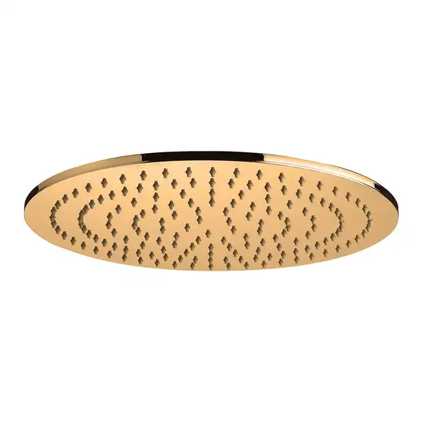 Верхний душ Paffoni MASTER KING Tondo Ø 300 х h8 мм (цвет - Honey gold spazzolato / Матовое медовое золото) (ZSOF079HGSP)
