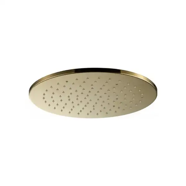 Верхний душ Paffoni MASTER KING Tondo Ø 300 х h8 мм (цвет - Honey gold spazzolato / Матовое медовое золото) (ZSOF079HGSP)