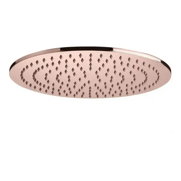Верхний душ Paffoni MASTER KING Tondo Ø 300 х h8 мм (цвет - Honey gold spazzolato / Матовое медовое золото) (ZSOF079ROSE)