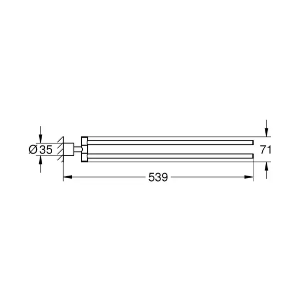 Тримач для рушників Grohe Atrio (40308AL3)
