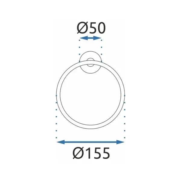 Полотенцедержатель кольцо REA MIST 05 GOLD (REA-80029)