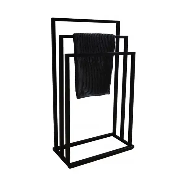 Вешалка для полотенец Yoka LONIA3 BLACK черная (P.LONIA3-BLK)