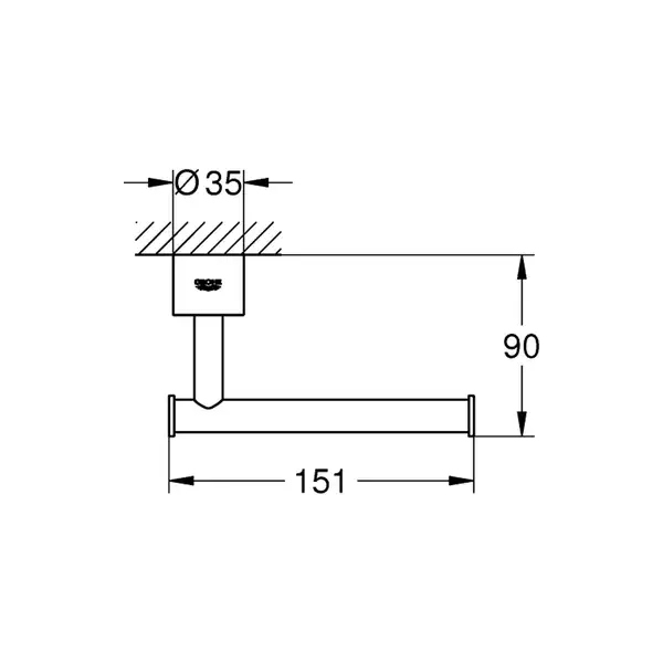 Тримач туалетного паперу Grohe Atrio (40313AL3)
