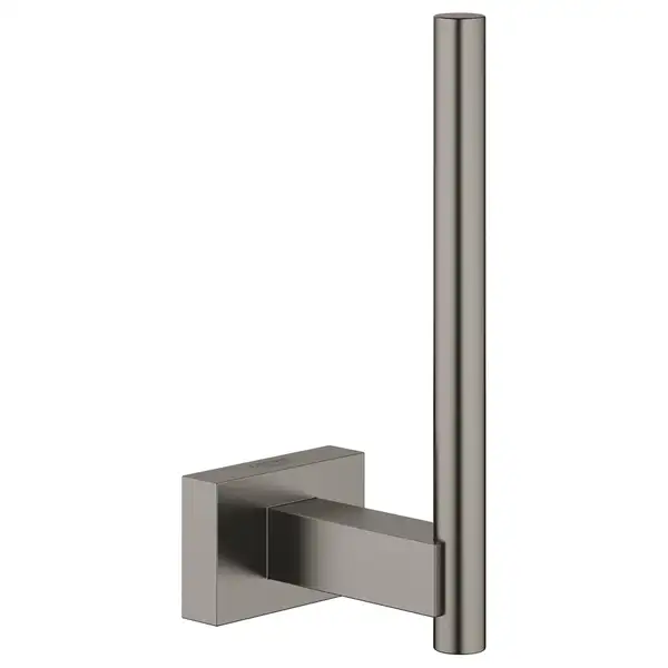 Держатель запасного рулона бумаги Grohe Essentials Cube (цвет - тёмный графит, матовый) (40623AL1) фото 1 Aquada.com.ua Держатель запасного рулона бумаги Grohe Essentials Cube (цвет - тёмный графит, матовый) (40623AL1) фото 1 Aquada.com.ua