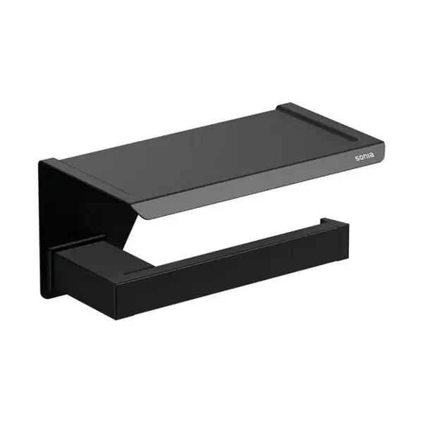 Тримач туалетного паперу Sonia S-Cube Black (176373)
