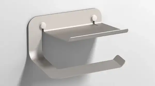 Тримач туалетного паперу з поличкою Sonia Quick Aluminium Steel 175х107х99 мм, полірована сталь (185528) Тримач туалетного паперу з поличкою Sonia Quick Aluminium Steel 175х107х99 мм, полірована сталь (185528)