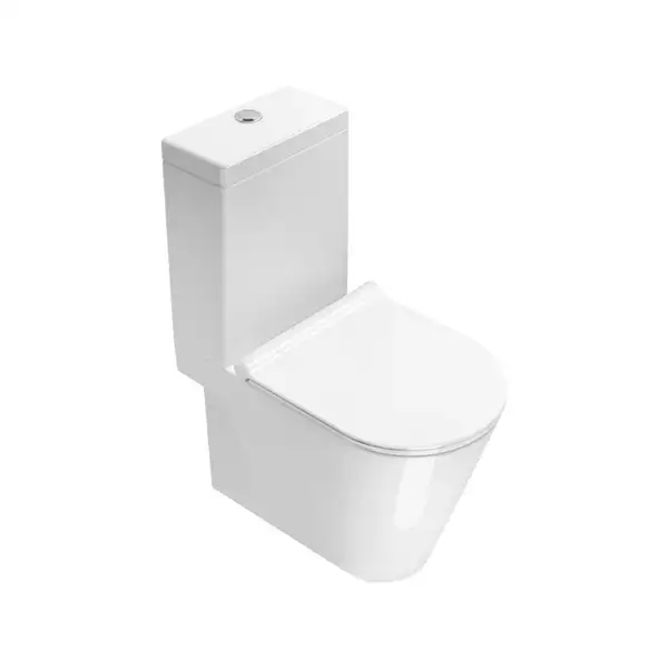 Унитаз моноблок Catalano Zero (ободковый) + аксессуары Hansgrohe Logis (1MPZN00+1CMSZ00+5SCSTP000 +41722000+41723000) фото 3 Aquada.com.ua