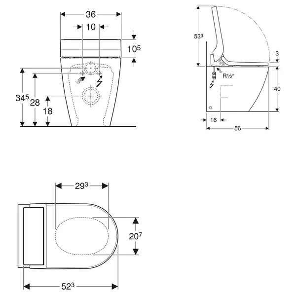 Напольный унитаз-биде Geberit AquaClean Tuma Classic (белый «Alpine») (146.320.11.1) фото 4 Aquada.com.ua Напольный унитаз-биде Geberit AquaClean Tuma Classic (белый «Alpine») (146.320.11.1) фото 4 Aquada.com.ua