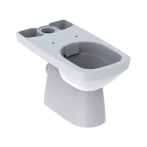 GEBERIT SELNOVA Square унитаз напольный Rimfree, воронкоподобный, прямоугольный, под бачок внешнего монтажа, полузакрытая форма (500.152.01.1) фото 1 Aquada.com.ua