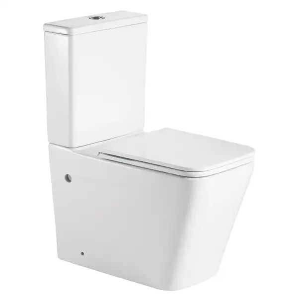 Чаша унітазу-компакту Mixxus Premium Quadro-0402-R Bowl 675х390х855 Rimless без сидіння (MI8340)