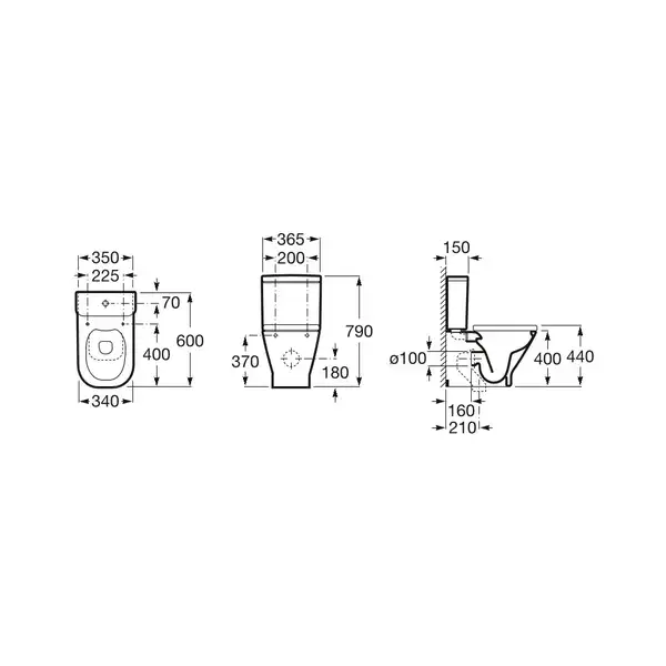 Гап А342737000 унітаз підлоговий clean RIM(компл до бачка A34173000) Roca (A342737000) Гап А342737000 унітаз підлоговий clean RIM(компл до бачка A34173000) Roca (A342737000)