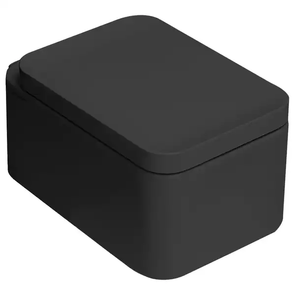 Унитаз подвесной Goclean® (безободковый) Flaminia Nile c сиденьем Soft Close, цвет - Black Matt (NL118G+NLCW03 Black Matt)