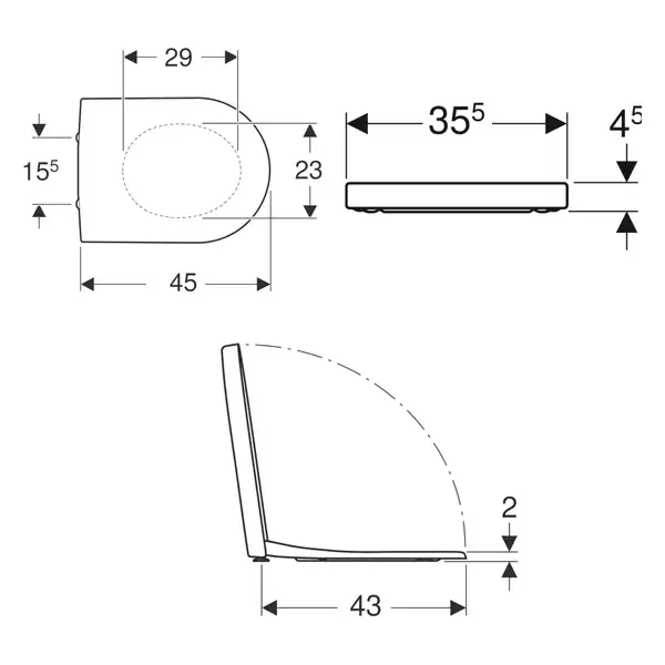 Унітаз підвісний Geberit iCon Rimfree з кришкою Soft-Close, білий (204060000/500.670.01.1) (204060000_500.670.01.1) Унітаз підвісний Geberit iCon Rimfree з кришкою Soft-Close, білий (204060000/500.670.01.1) (204060000_500.670.01.1)
