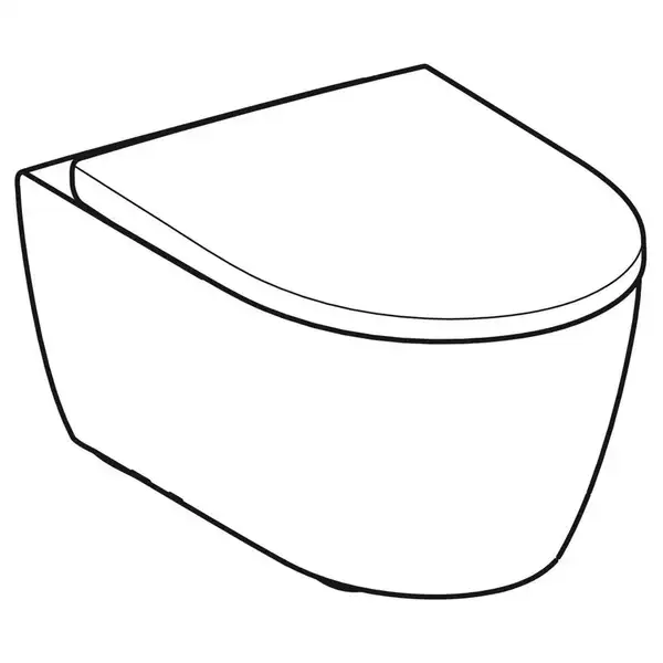 Унітаз підвісний Geberit iCon лійкоподібний, закрита форма, Rimfree, з сидінням з кришкою, білий (501.664.00.1) Унітаз підвісний Geberit iCon лійкоподібний, закрита форма, Rimfree, з сидінням з кришкою, білий (501.664.00.1)