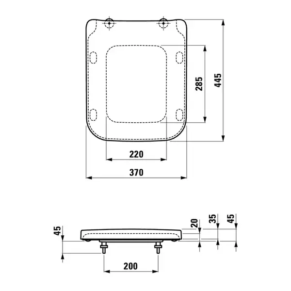 Унитаз подвесной, безободковый Rimless Laufen Pro S с сиденьем (H8209620000001+H8919600000001) фото 8 Aquada.com.ua