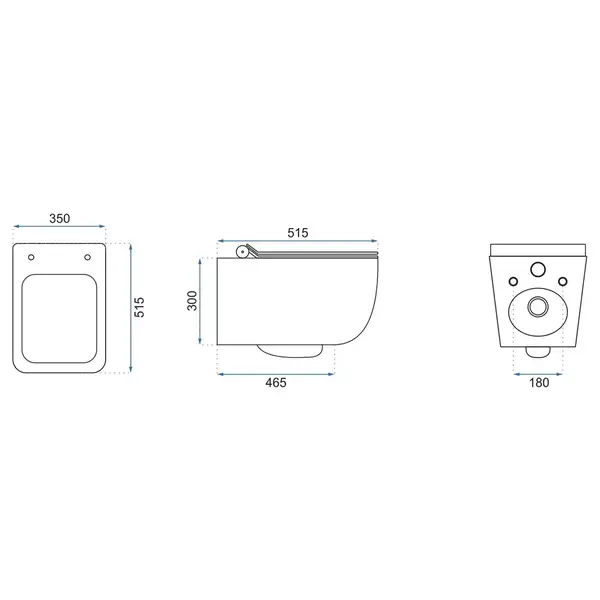 Унітаз REA Матео Rimless REA-C1258