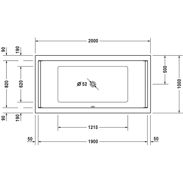Duravit STARCK ванна 200*100см (700341000000000) Duravit STARCK ванна 200*100см (700341000000000)