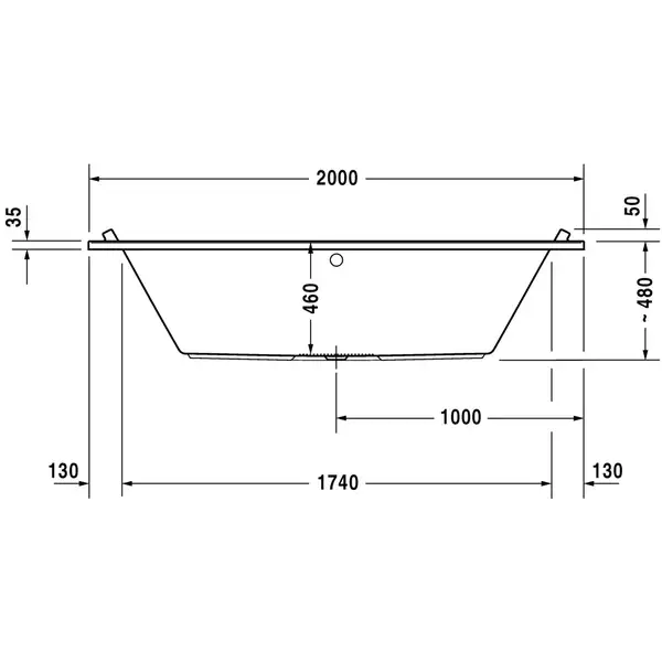 Duravit STARCK ванна 200*100см (700341000000000) Duravit STARCK ванна 200*100см (700341000000000)