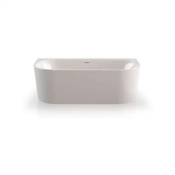 Ванна акрилова Knief Fresh Wall 180x80, Click-Clack з виливом, білий глянсовий (010023107/010009107) (010023107_010009107)