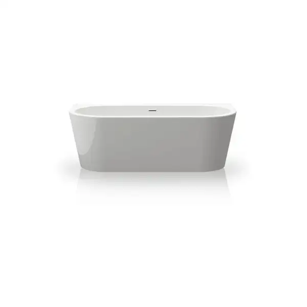 Ванна акрилова Knief Wall XS 165х75 з переливом Slot overflow, білий глянсовий (100255/010009106S) (0100255_010009106S)