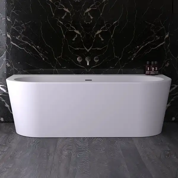 Ванна акрилова Knief Wall XS 165х75 з переливом Slot overflow, білий глянсовий (100255/010009106S) (100255_010009106S)