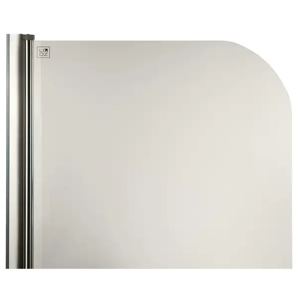 Штора на ванну Lidz Brama SS80x140L.CRM.TR стекло прозрачное 6 мм, левая (LBSS80140LCRMTR)