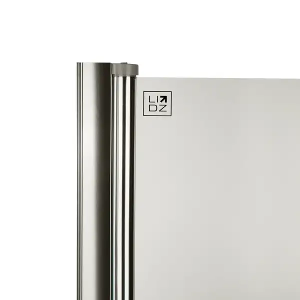 Штора на ванну Lidz Brama SS80x140L.CRM.TR стекло прозрачное 6 мм, левая (LBSS80140LCRMTR)