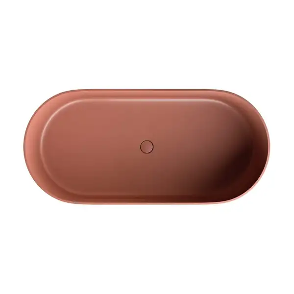 ванна кам'яна Omnires Ovo 160x75 овальна terracotta (OVOWWTE)