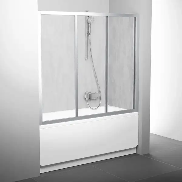 Двері для ванни трьохелементні AVDP3-170 Transparent, (40VV0U02Z1) RAVAK