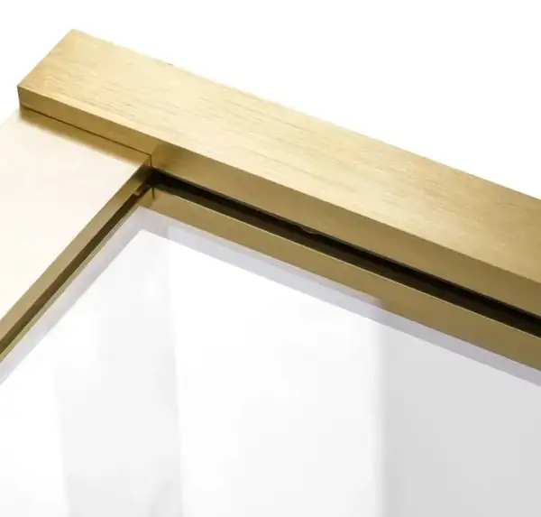Шторка для ванны REA ELEGANT BRUSHED GOLD 70 постоянная (REA-W6600)