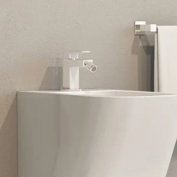 змішувач для біде Omnires Parma chrome/white (PM7420CRB) змішувач для біде Omnires Parma chrome/white (PM7420CRB)