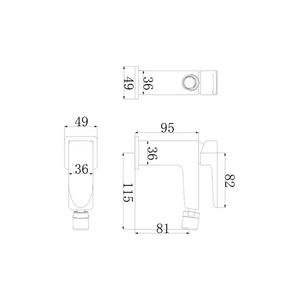змішувач для біде Omnires Siena chrome (SN7320CR) (SL7720CR) змішувач для біде Omnires Siena chrome (SN7320CR) (SL7720CR)