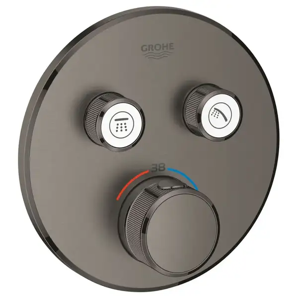 Термостат для душу Grohe Grohtherm SmartControl на 2 виходи, графіт матовий (29119AL0)