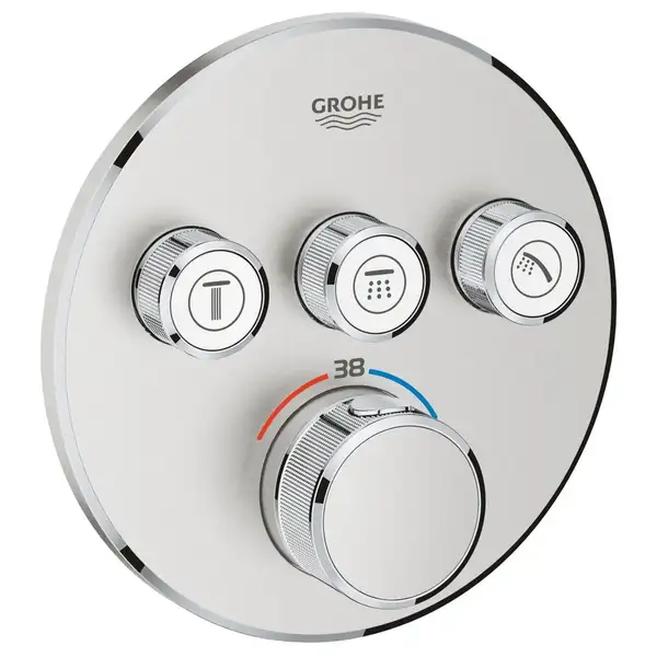 Термостат для ванни прихованого монтажу Grohe Grohtherm SmartControl, сталевий (29121DC0)