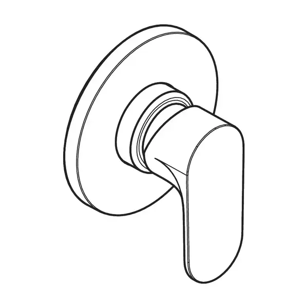Смеситель для душа скрытого монтажа Hansgrohe Rebris S (цвет - хром) 72649000