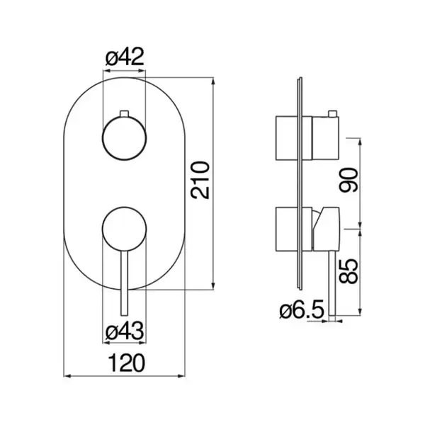Nobili Змішувач для душу WE81102, Red canyon PVD (WE81102/VERCP) Nobili Змішувач для душу WE81102, Red canyon PVD (WE81102/VERCP)