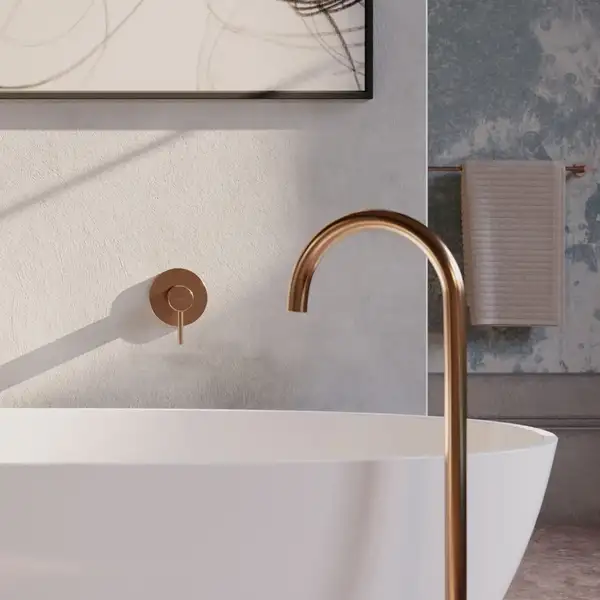 смеситель для душа скрытого монтажа Omnires Y brushed copper (Y1245CPB)
