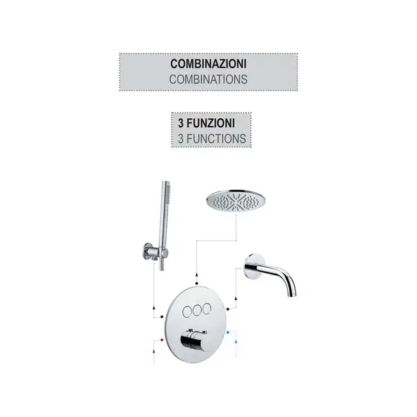Paffoni Compact Box Термостат для душу, сталь (CPT019ST)