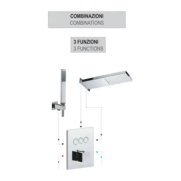 Paffoni Compact Box Термостат для душу, білий матовий (CPT519BO)