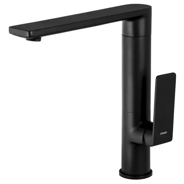 Смеситель для кухни Corsan TRINO BLACK MATT черный з подвижным носиком (CMB7121BL) Смеситель для кухни Corsan TRINO BLACK MATT черный з подвижным носиком (CMB7121BL)