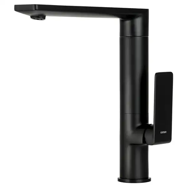 Смеситель для кухни Corsan TRINO BLACK MATT черный з подвижным носиком (CMB7121BL) Смеситель для кухни Corsan TRINO BLACK MATT черный з подвижным носиком (CMB7121BL)